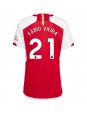 Arsenal Fabio Vieira #21 Domácí Dres pro Dámské 2023-24 Krátký Rukáv